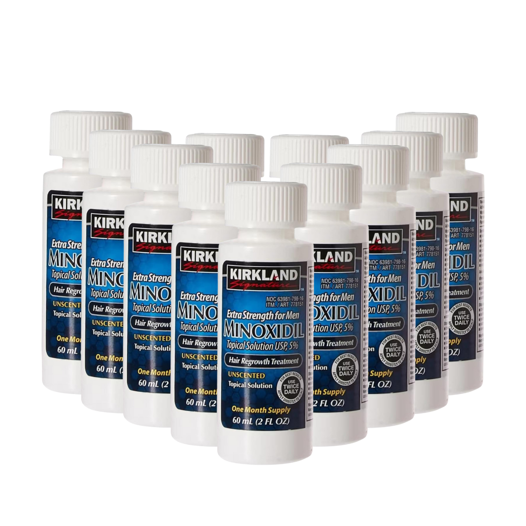 Kirkland Minoxidil 5% – Tratamiento para el Crecimiento del Cabello