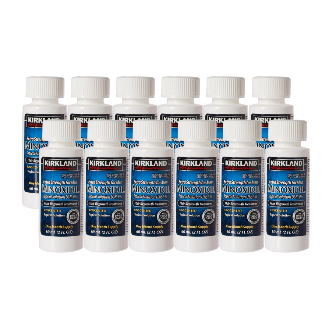 Kirkland Minoxidil 5% – Tratamiento para el Crecimiento del Cabello