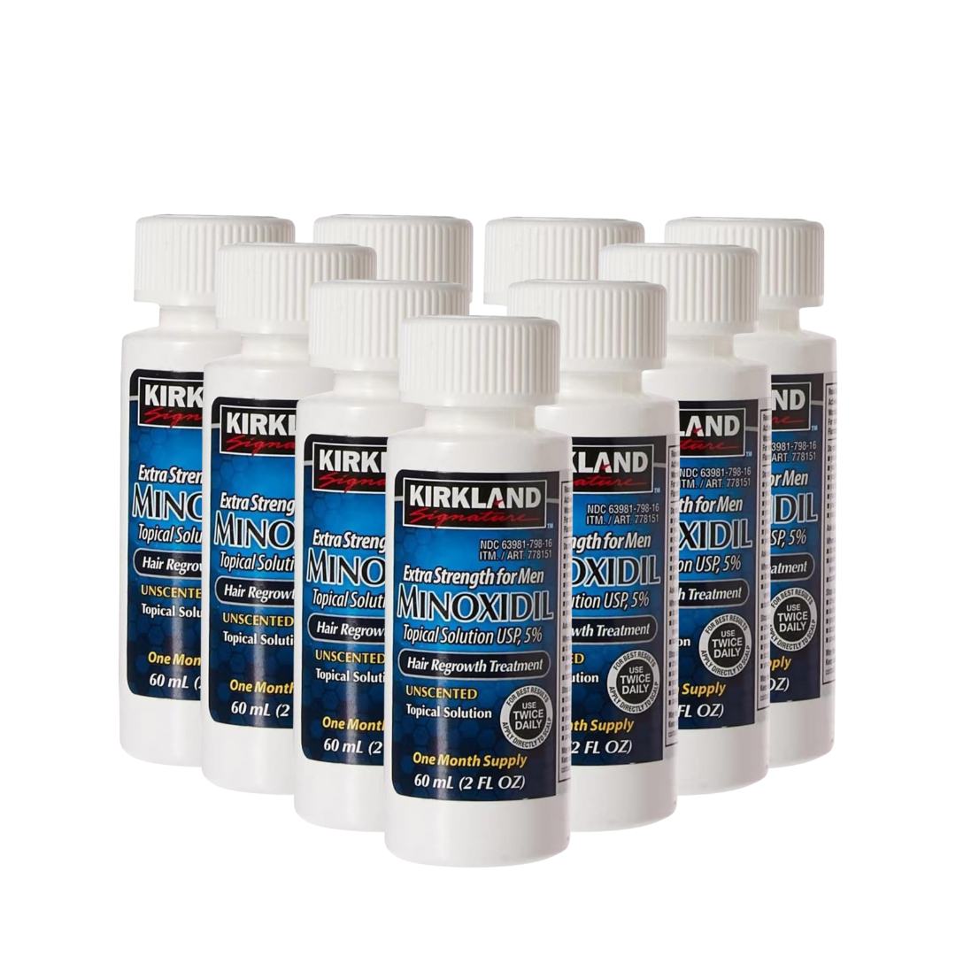 Kirkland Minoxidil 5% – Tratamiento para el Crecimiento del Cabello